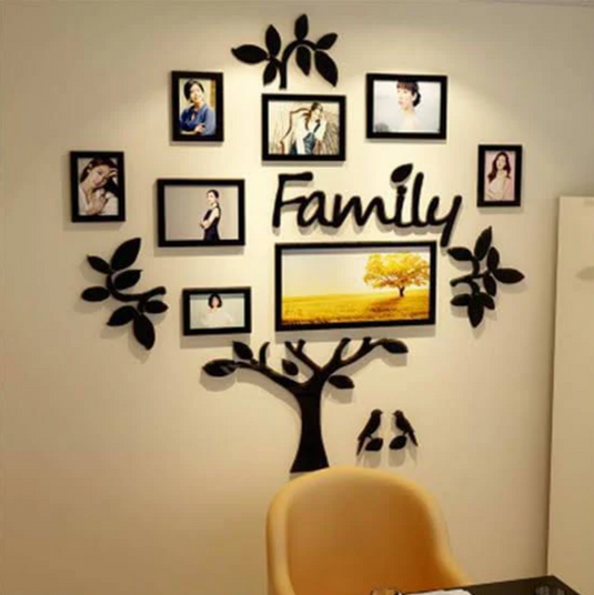 3D Family Tree Acrylic Wall Décor